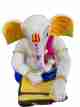 Handcrafted Lord Ganesha Figurine Writing on Scriptures
