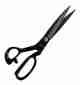 Jiyo Heavy Duty Professional Tailoring Scissor Carbon Steel Unisex Black (Single Scissor) (10)