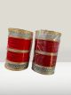 Elegant Bridal Chooda Sets with Gold and Stone Detailing ( Red )