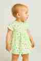 Newborn Baby Girl Cotton Multicolor Dresses with Heart Print