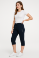 Athletic Capri: Comfortable Drawstring Track Style.