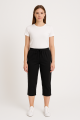 Women's And Girls Black Capri Pants 