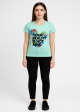 women s Printed T-shirt multicolours (size-2XL)