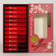 Kiss Beauty Velvet Lip Gloss Set - Assorted Red and Burgundy Shades