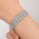Dazzling Crystal Bar Bracelet Duo Adjustable Chain Elegant Velvet Display Luxurious Rhinestone Accessory for Formal Events Lightweight Comfortable Wear Glamorous Shine