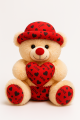 Charming Teddy Bear with Heart and Hat 