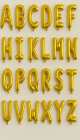 Gold Foil Letter Balloon Set - 16 Inch A-Z for Birthday Parties and Celebrations