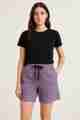  Womens Printed Lounge Shorts with Drawstring Waist(size-L)