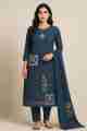 Exquisite Unstitched Salwar Suit Fabric with Coordinating Dupatta ( 5 mtr )