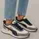 Modern Athleisure Sneakers with Dynamic Design ( White & Black )
