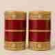 Auspicious Red & Golden Chura Set: Intricately detailed wedding bangles, a cherished emblem of a newly married Punjabi woman's grace. ( Size 2.8 )
