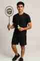 Top Speed Badminton Racket in Black Set (Pair) 