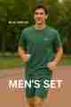 Men’s Active Co-ord Set of capri and t-shirt