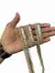 Women's Heavy Lace Border for Saree Decoration Trim, Embroidered (2 cm Wide, 9 Meter Long, Net Material) (Gold)