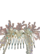 Crystal Floral Hair Comb - Radiant Bridal Elegance