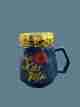 Luxury Ceramic Coffee Mug Set with Gold Lid – 