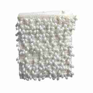  Hanging lace Ivory Beads with Drop Tear Design Pearl Multi Purpose latkan Ribbon use Blouse Dresses Western Crafting DIY 9 meter