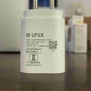  UNIX UX-100 Travel Adapter - 5V/2.4A Dual USB Charger  ( 6 month warrenty )