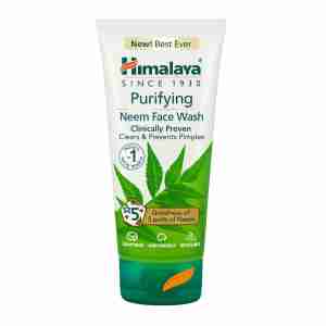 Himalaya Purifying Neem Face Wash – Clears & Prevents Pimples | 100% Herbal Actives | 50ml
