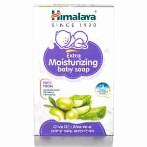 Himalaya Extra Moisturizing Baby Soap – With Olive Oil & Aloe Vera |250g | Gentle & Safe for Baby’s Skin