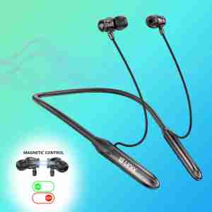 Unix NOTES UX-W400 Wireless Neckband Earphones with Deep Bass & Long Battery Backup
